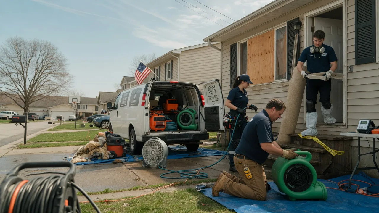 Water Damage Restoration in Danforth, IL near me